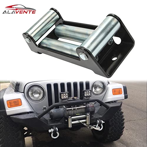 Alavente Winch Roller Fairlead 10" Universal 4 Way Guide Wire Winches For Steel Recovery Off-Road Truck Most Vehicles Winch Cable 8000Lbs - 17500Lbs #TOP6