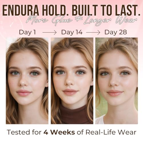 LASHVIEW Lash Cluster Glue Strong Hold, 3-4 Weeks Long-Lasting, Waterproof & Low Irritation, 2-3 Sec Drying Time, for Beginners & Professional Use(5ml)