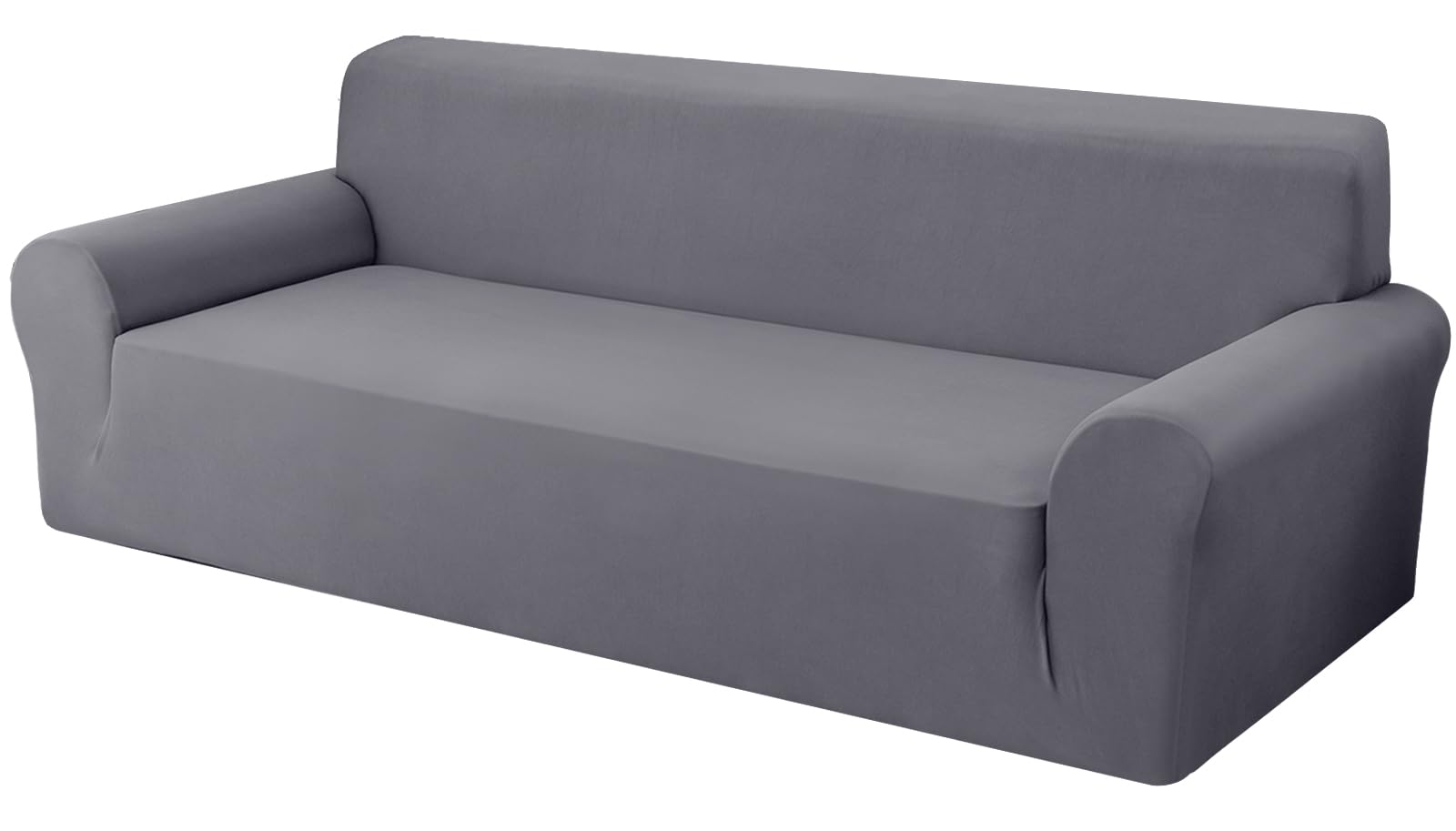 BT.WA Couch Cover 1-Piece Soft Stretch Sofa Cover 3-Seater Sofa Slipcover Universal Couch Covers for 3 Cushion Couch Sofa Furniture Protector for Pets Kids (Sofa 3 Seater, Light Grey)