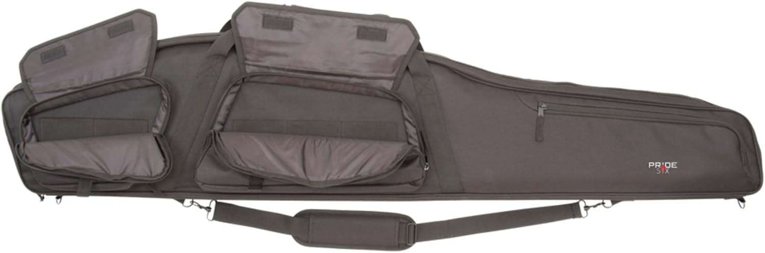 Allen Company Tactical Rifle Case - Padded Scoped Rifle Bag - Long Gun Soft Case with Padded Suppressor Pocket - 55IN Long Case - Velocity: Black or Camo Options