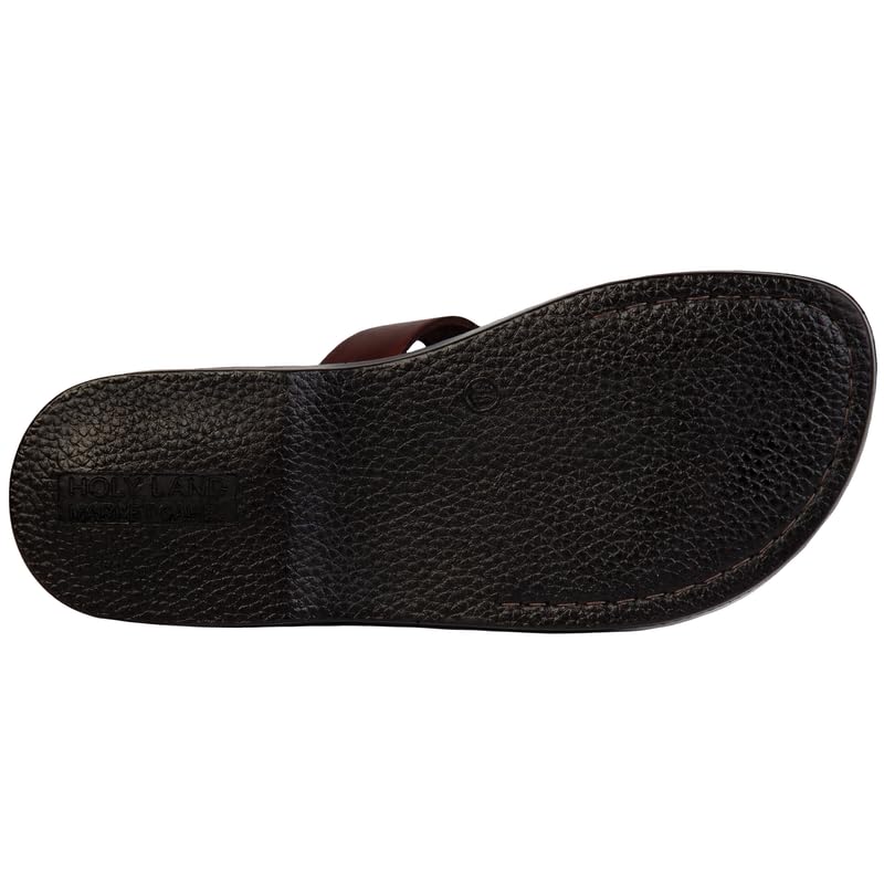 Holy Land Market Men/Women Biblical Jesus Leather Sandals/Slides From Jerusalem (Shepherd's Field IV)4