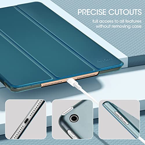 Image of ProCase for iPad 9th / 8th / 7th Generation Case 10.2 Inch (2021 /2020 /2019 Release), 10.2 iPad Case 9th / 8th / 7th Gen Cover, Slim Smart Cover with Translucent Hard Shell Back -Teal