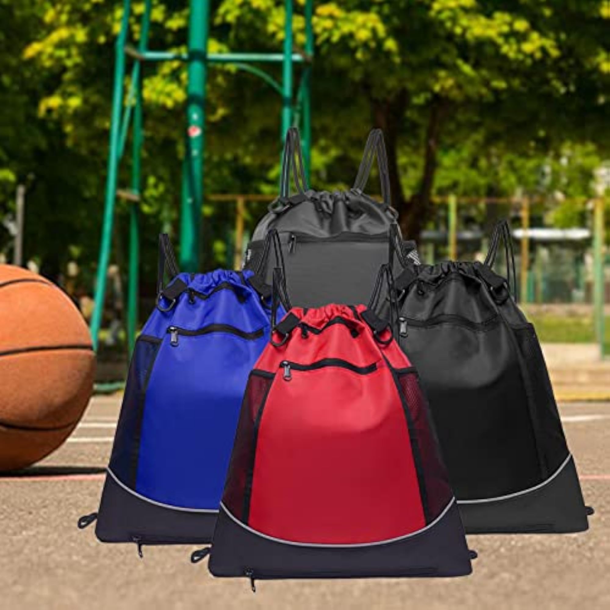 Unisex Basketball Backpack with Ball Holder