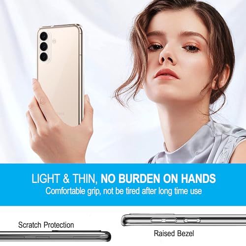 Image of CEDO Samsung Galaxy S26 Plus (5G) Clear Case | Soft Flexible Slim-Fit | Full Body 360 Protection Shock Proof TPU Back Cover (Transparent)