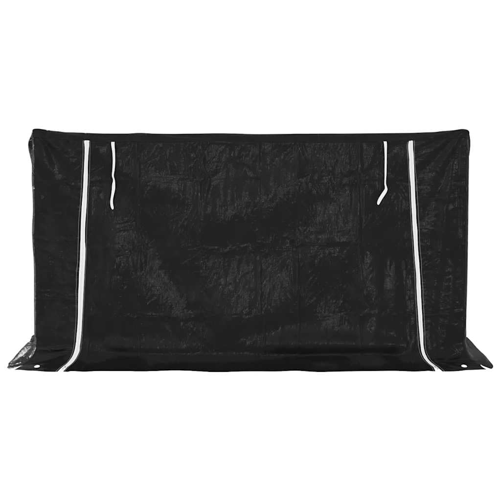 Estantería para leña de acero galvanizado con protección contra la lluvia, 200,5 x 80,5 x 110,5 cm, para guardar leña y leña exterior, con cubierta impermeable