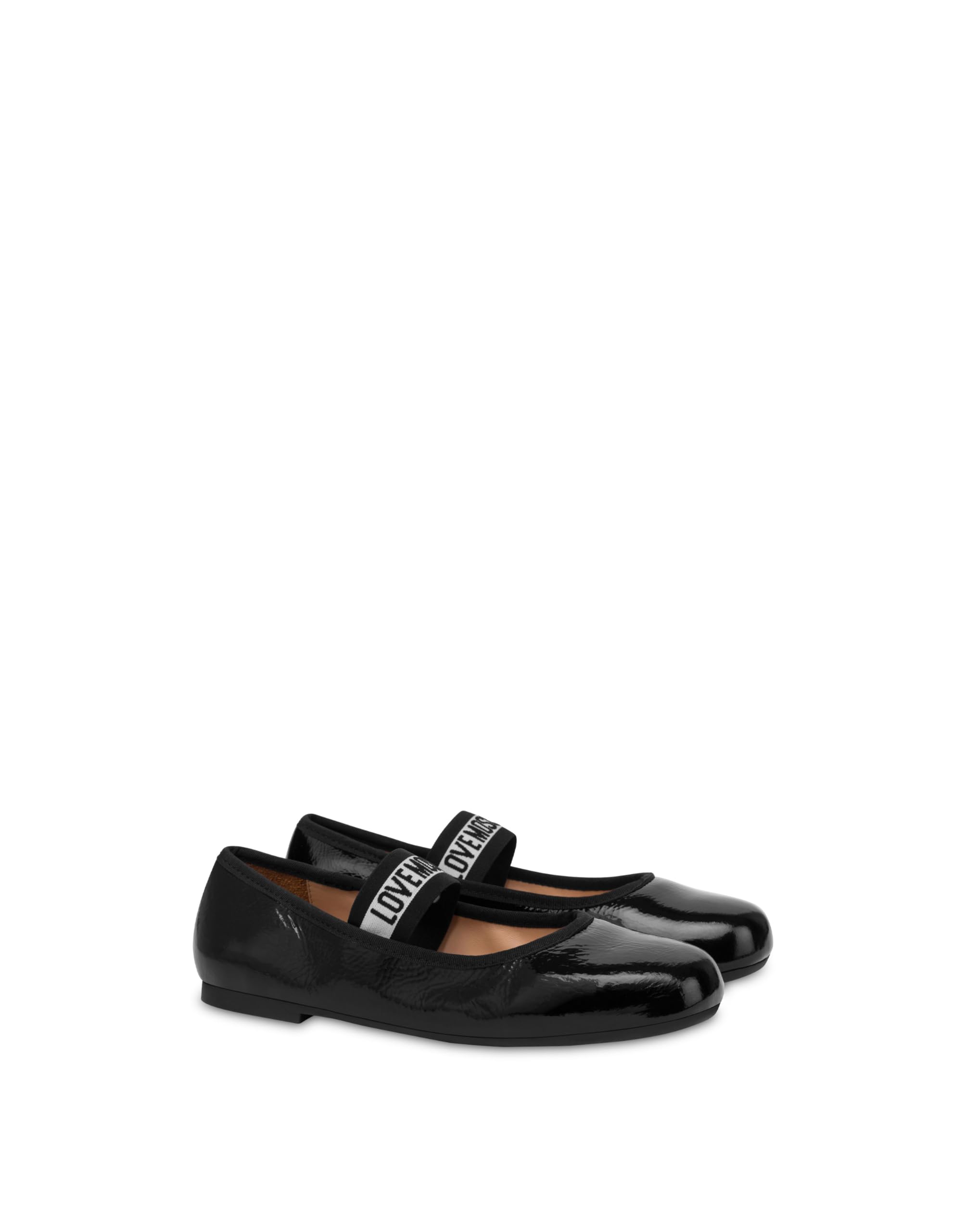 Love Moschino JA11071G1NII0000, Women's Ballet Flats, Black, 39 EU, Black, 7 UK
