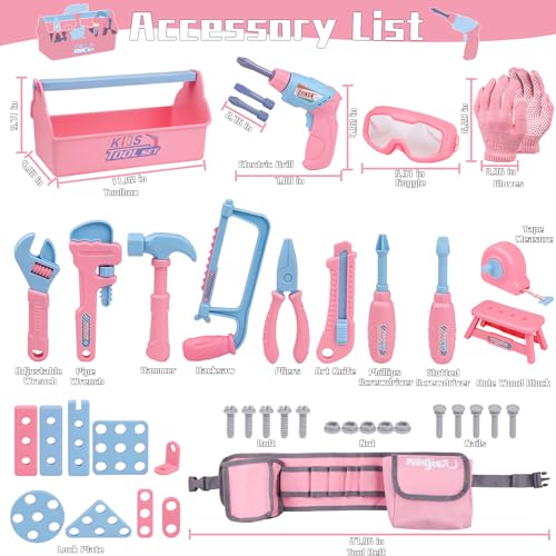 Magic4U RX-666B Kids Tool Set, 48Pcs Toddler Tool Set thumb #4