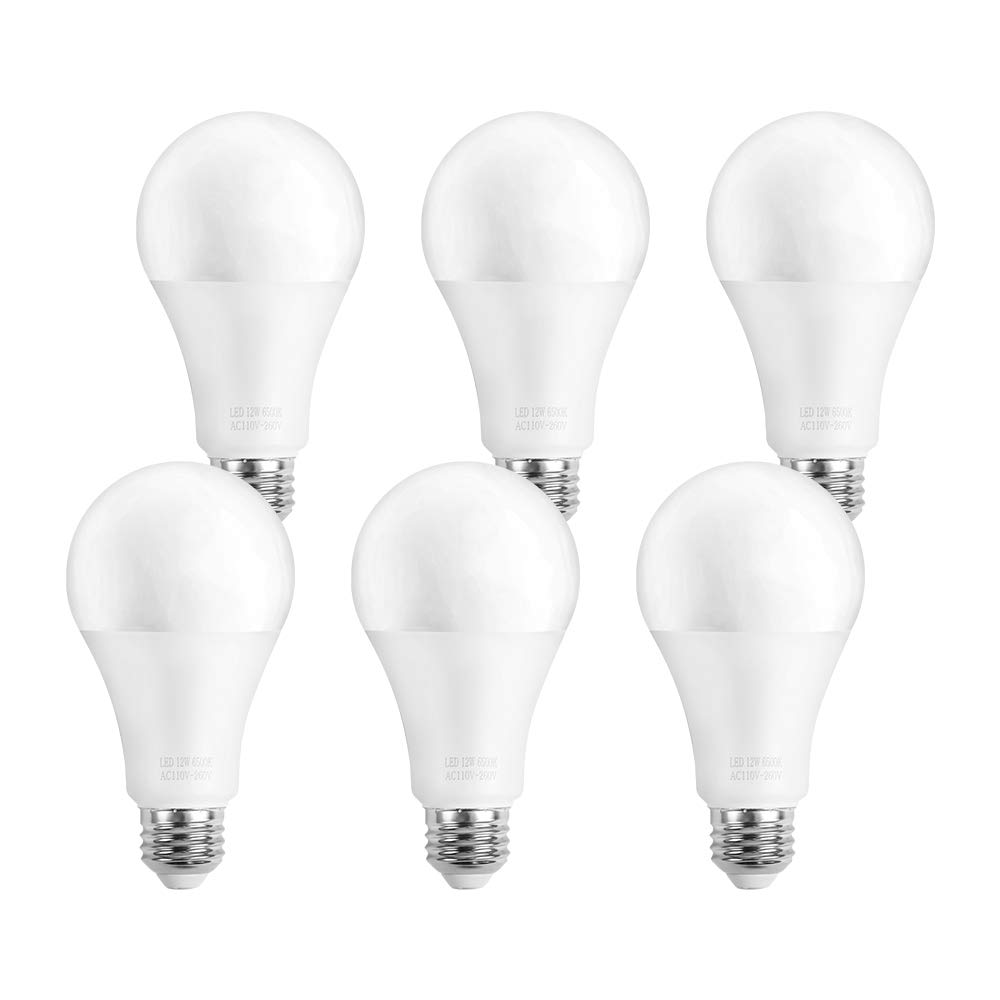 100W Equivalent, Non-Dimmable, Daylight A21 LED Light Bulbs Replacement 6-Pack