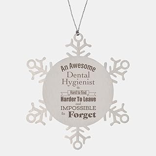 Thank You Gifts for Dental Hygienist Snowflake Ornament Christmas an Awesome Dental School Clinic National Dentist Dentistry Operator Birthday Appreciation New Year Retirement