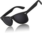 CGID Lunettes de soleil polarisés rétro pour hommes femmes 80s UV400 Protection