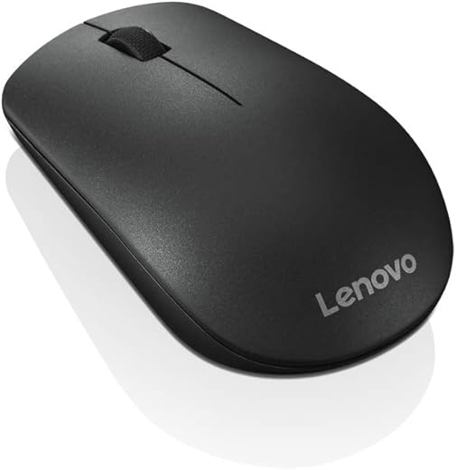 Lenovo 400 Wireless Mouse, 1200DPI Optical Sensor, 2.4GHz Wireless Nano USB, 3-Button (Left,Right,Scroll) Upto 8M Left/Right & 100K Scroll clicks &…