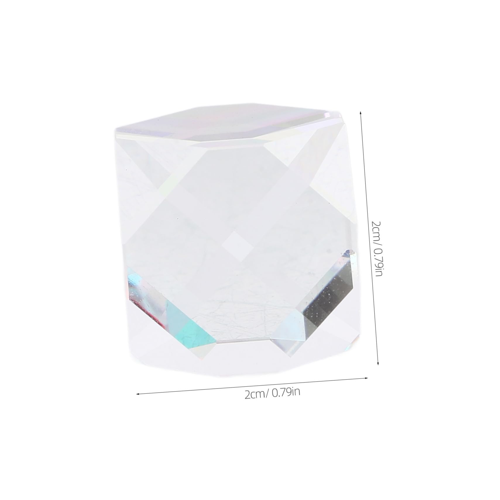 Cabilock Optical Glass Dispersion Prism Physics Photography Prism for Science Education Prisma