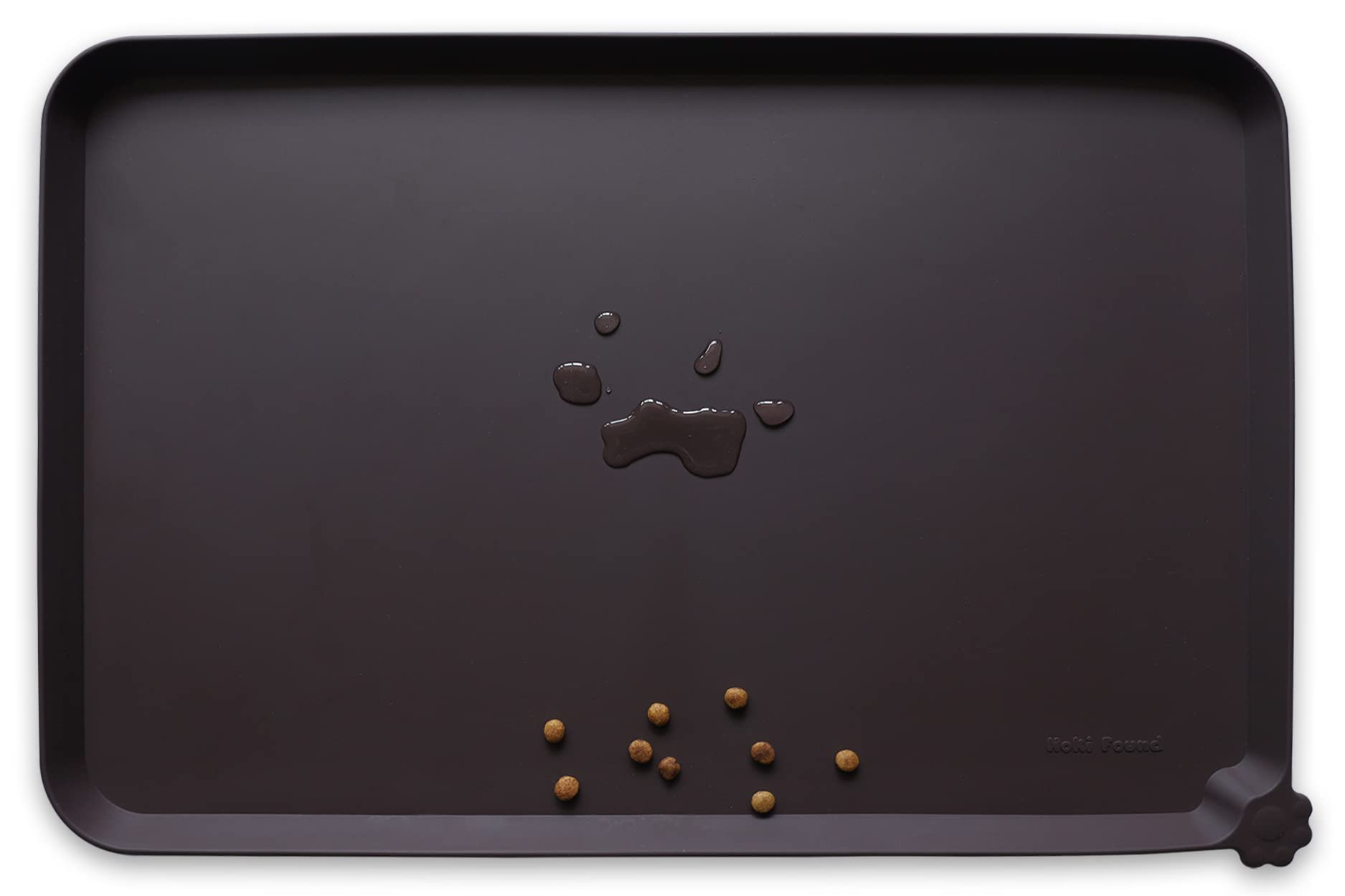 Hoki Found Silicone Pet Food Mats Tray - High-Lips Pet Dog Cat Bowl Mats - Pet Feeding Mat - Waterproof Dog Cat Food Mats -Pet Water Mats for Floors -