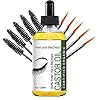 Natural Riches Organic Castor Oil Eyelash Growth Serum Pure USDA Organic certified Cold pressed Promotes Eyebrows & Eyelash Growth with 5 set of brushes- 1 fl oz.
