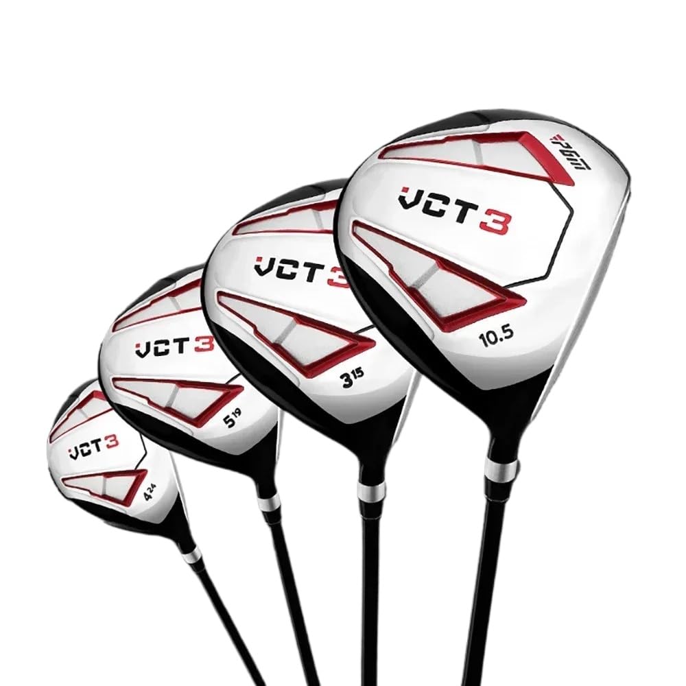 Palo de golf de madera y hierro híbrido n.º 1/3/5, compacto de 430 cc, para deportes y exteriores, para hombres y mujeres jugadores