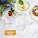 Ferrochef 50 Pcs Ribbed Martini Glasses 5 oz Disposable Plastic Vintage Ribbed Coupe Glasses Cocktail Unbreakable Dessert Parfait Glassware for Wedding Party Supplies (Clear)