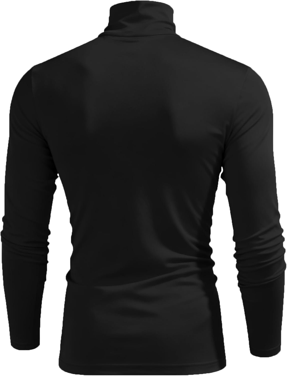 Men's Casual Stretch Turtleneck Basic Tops Knitted Lightweight Long Sleeve Pullover Sweaters - Image 3