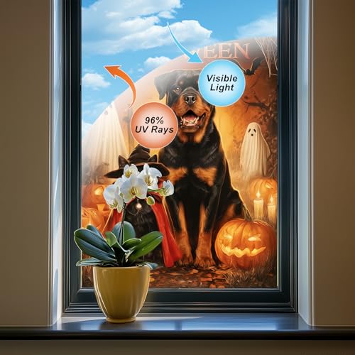 Vinilo decorativo Halloween para ventana de 24x36 pulgadas miniatura 4