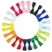 Bzybel Baby Girls Boutique Grosgrain Ribbon Hair Bow Clips 2" Newborn Small Hairbows With Alligator Clips Pack Of 24pcs