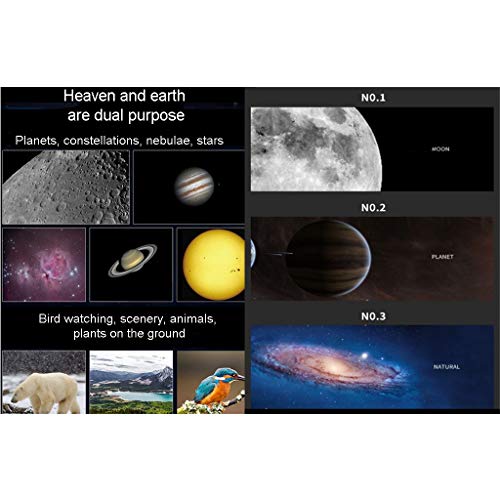 Telescopio Refractor Portátil con Trípode para Astronomía miniatura 6
