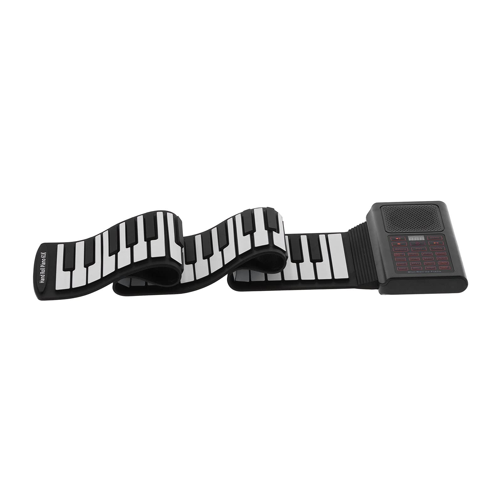Pianoforte a 61 Tasti a Mano, Tastiera Elettronica Portatile con a Doppia Gamma Ritmi a 128 Toni per Bambini Principianti Adulti