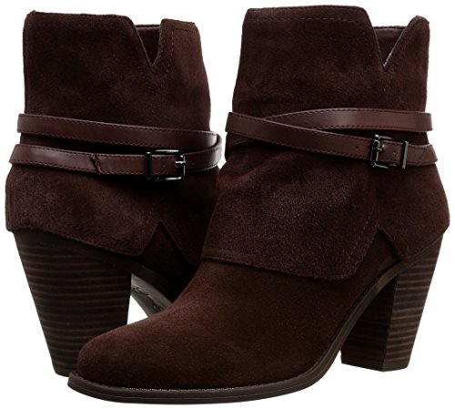 Scarpe tacco grosso stivali di pelle Jessica