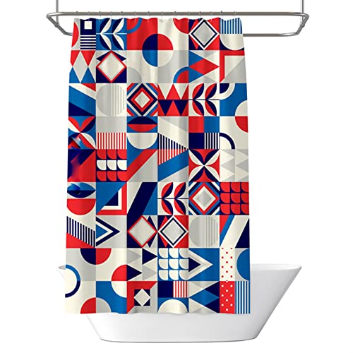 Rideau Douche Chic Géométrique en Polyester KnSam 180x200 CM - 6