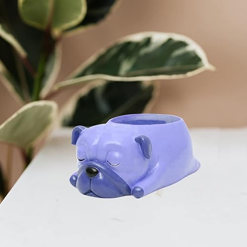 Miniatura 4 de Molde de silicona para maceta de cachorro, moldes de cemento para adornos de piedra perfumada, molde de contenedor de almacenamiento hecho a mano,