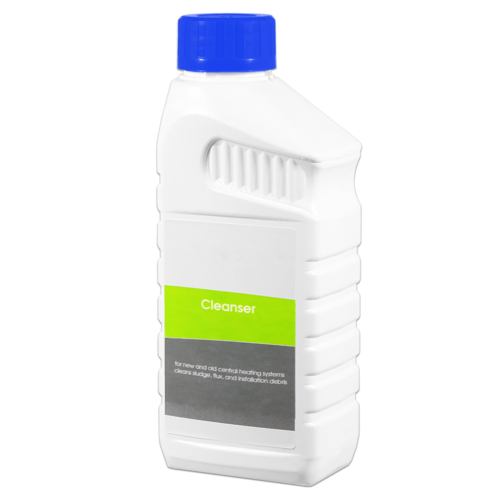 Spares2go White Central Heating Cleanser Concentrate Sludge Rust Debris Cleaner Radiator Liquid (500Ml Bottle)