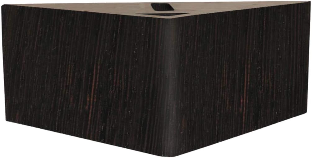 MARGOT 3700527848372 Set of 4 Modern Corner Bed Bases, Black, Height 11 cm