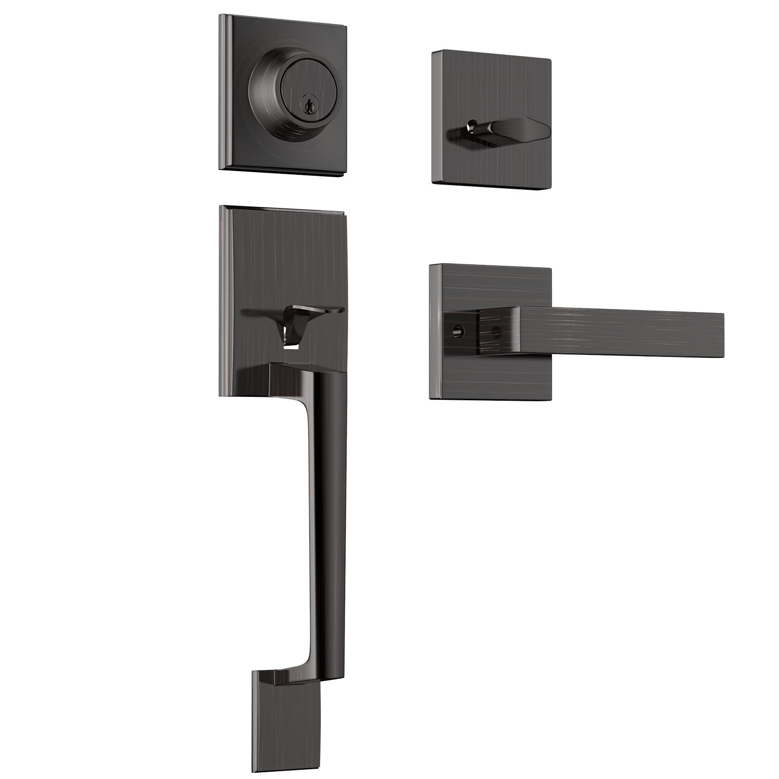 Buy Narpult Front Door Handleset, Entry Door Handle Set with Deadbolt