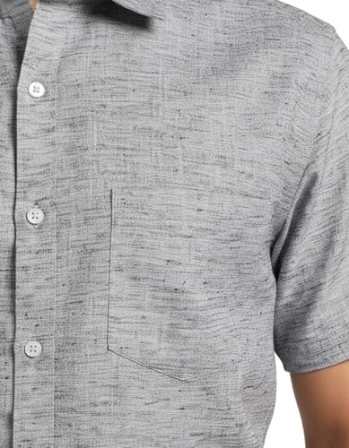 Image of Amazon Brand - INKAST Men's Cotton Solid Plain Half Sleeve Shirt | Plain Regular Fit Casual Shirt for Mens