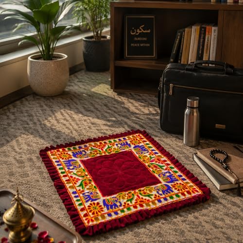 Tapete de oración velvet para meditacion 61x48 cm miniatura 5