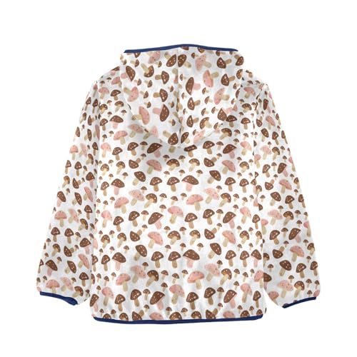 Mushroom Boys Fleece Coat,Children's Zip-Up Hoodie Jacket,Baby Warm Fashion Outerwear 3-10T,A1133712