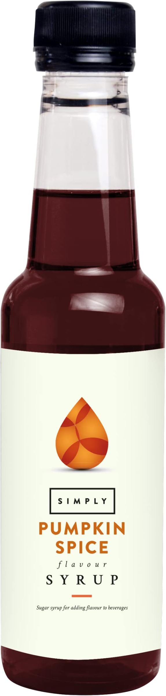Simply Pumpkin Spice Syrup, Vegan & Nut Free Flavoured Syrup for Coffee, Cocktails & Baking (250ml)