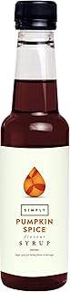 Simply Pumpkin Spice Syrup, Vegan & Nut Free Flavoured Syrup for Coffee, Cocktails & Baking (250ml)