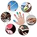 Finger Grips 10 Pack PCS Rubber Fingers Tip Fingers Covers, 5 Different Sizes Colors Finger Protector Covers Rubber Thimbles for FingerTips Protection Reusable Finger-Pads Grip for Paperwork