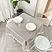 Tavolo Tavolo Rettangolare Copertura da Tavolo Panno Tovaglia Quadrato Forma Quadrato Resistente Acqua Resistente Panni da tavola for Bambini Tabella (Color : Grey, Size : 120x120cm)