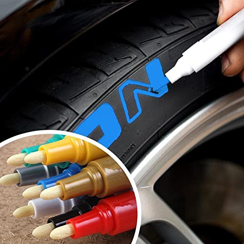 1Pc Car Paint Marker Pen Waterproof Permanent Paint Marker Pen Ink Car Tyre Rubber Tire Metal Stationary Supplies Tread #TOP4