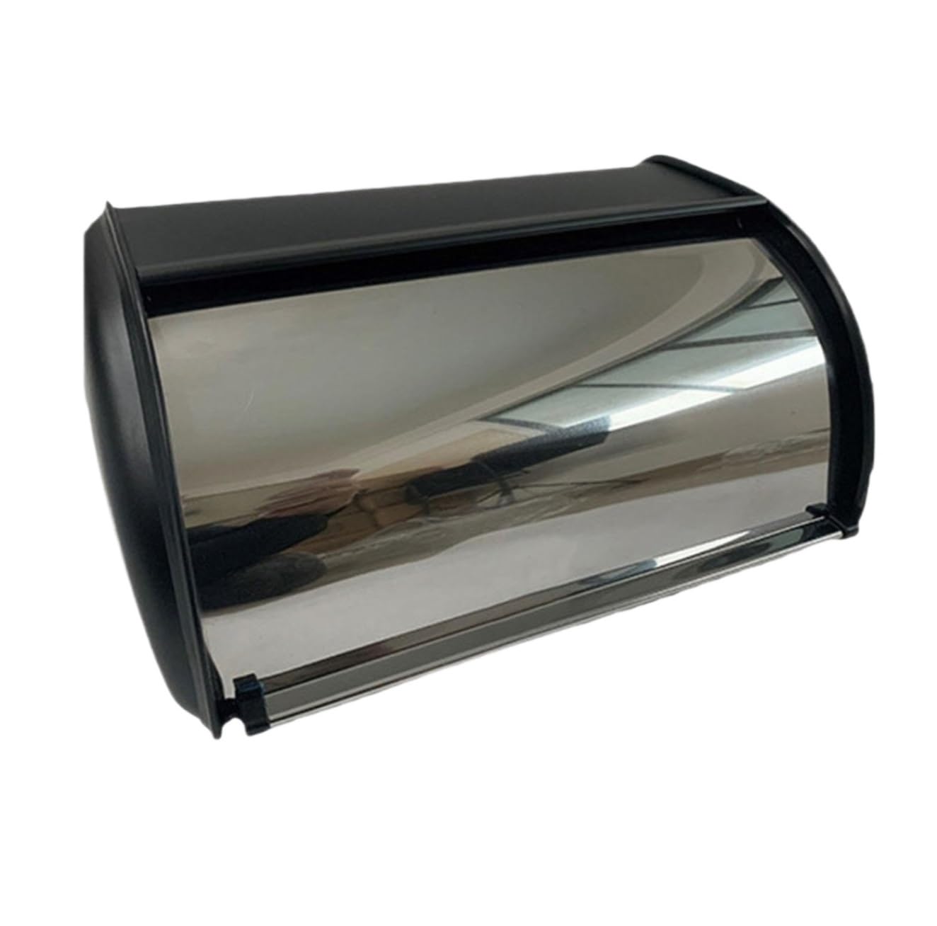 Caja De Pan Panera para Pan Caja De Pan Contenedor De Pan con Tapa Enrollable Contenedor De Pan De Gran Capacidad para Mostrador De Cafetería Caja Contenedor De Pan(Black)
