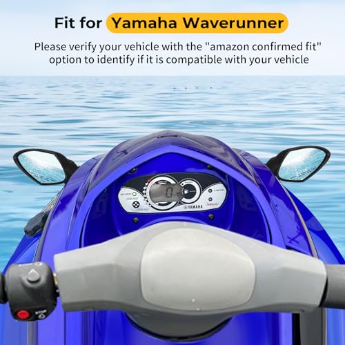 Image of M MATI F1S-U596B-10-00 F1S-U596C-10-00 Side Mirror Set for Yamaha Waverunner VX1100 VX 1100 Cruiser Deluxe Sport 2005-2009