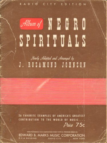 RADIO CITY EDITION ALBUM OF NEGRO SPIRITUALS