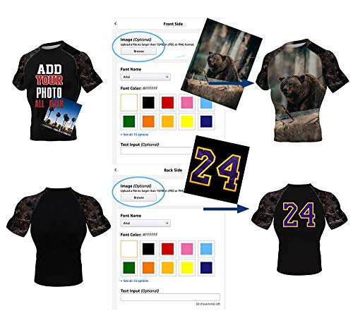 CHOO Add Your Photo Two Side Mens Dry-fit Short Sleeve Compression Sports Trainning Shirt3