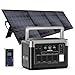 OUKITEL P1000 Plus Tragbare Powerstation mit 200W Solarpanel, 1024Wh LFP Batterie Backup mit 4x1800W AC Ausgäng, Schnellladung von 0-80% in 40 Mins Solar Generator, Notstromaggregat für Camping