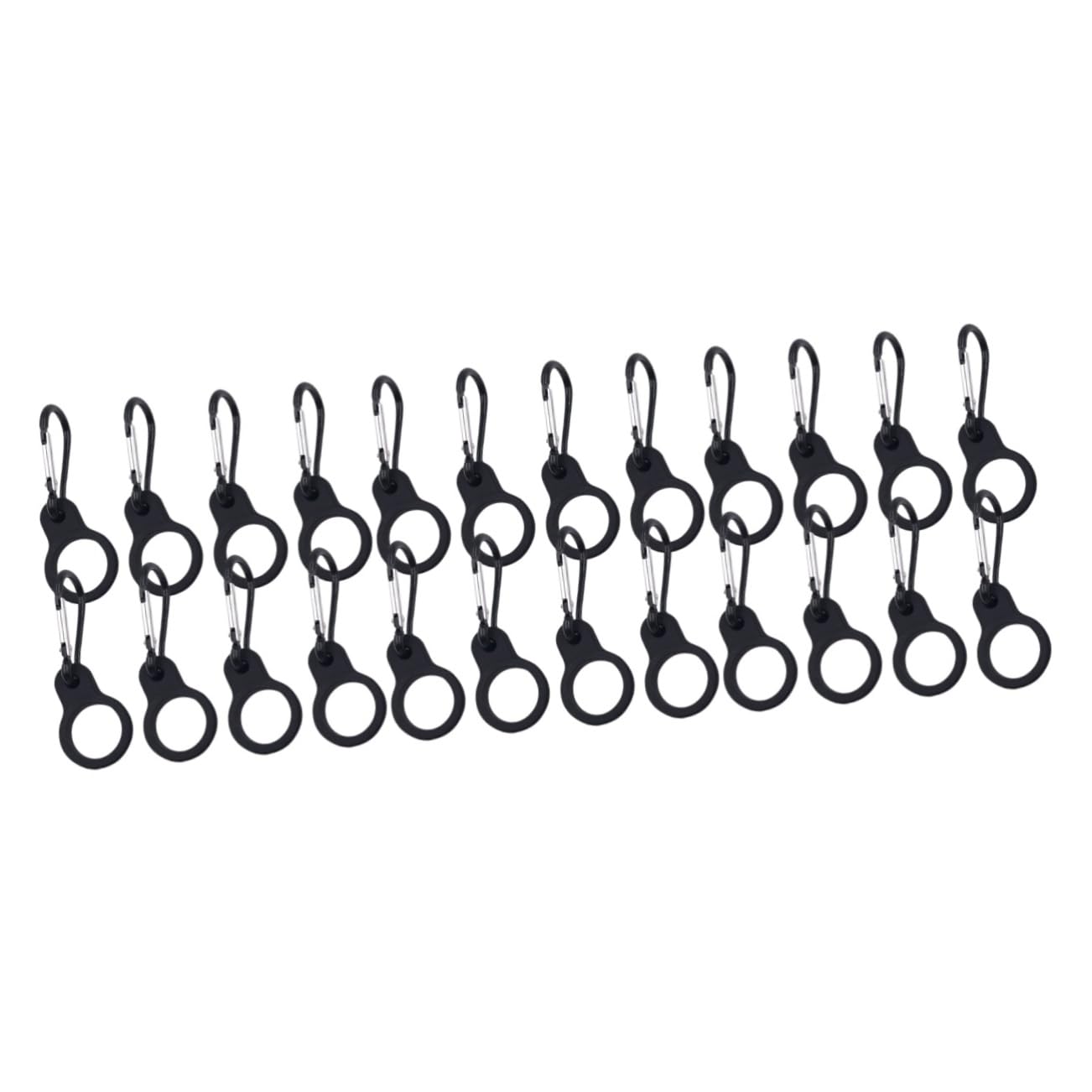 Toddmomy Porte-Bouilloire Bouteille d'eau Randonnée Bouteilles d'eau Clip De Boucle De Bouteille Suspendue Pince À Bouteille Suspendue Métal Noir