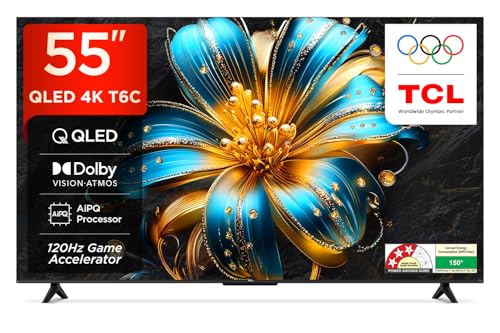 Image of TCL 139 cm (55 inches) 4K UHD Smart QLED Google TV 55T6C