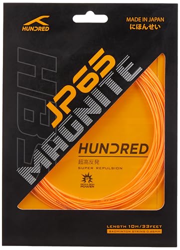 Image of Hundred JP65 Magnite Badminton String | 0.65 mm High Repulsion & Control | Premium Hitting Sound | Excellent Shock Absorption & Durability