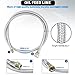 Universal Turbo Charger Oil Feed Line Return Line Drain Pipe Complete Kit - Compatible with T3 T4 T3/T4 T70 T66 T04E, Silver