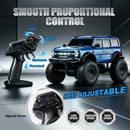 PLAYFLEA RC Rock Crawler with Dual Batteries