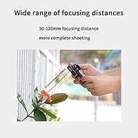 Vista 4 de Lente macro del teléfono celular de 1.181-4.724 in, para iPad, iPhone, Samsung, Android, Pixel, lente macro del teléfono